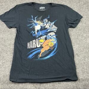 Naruto tee‎ sasuki small Black Boys Womens XS
